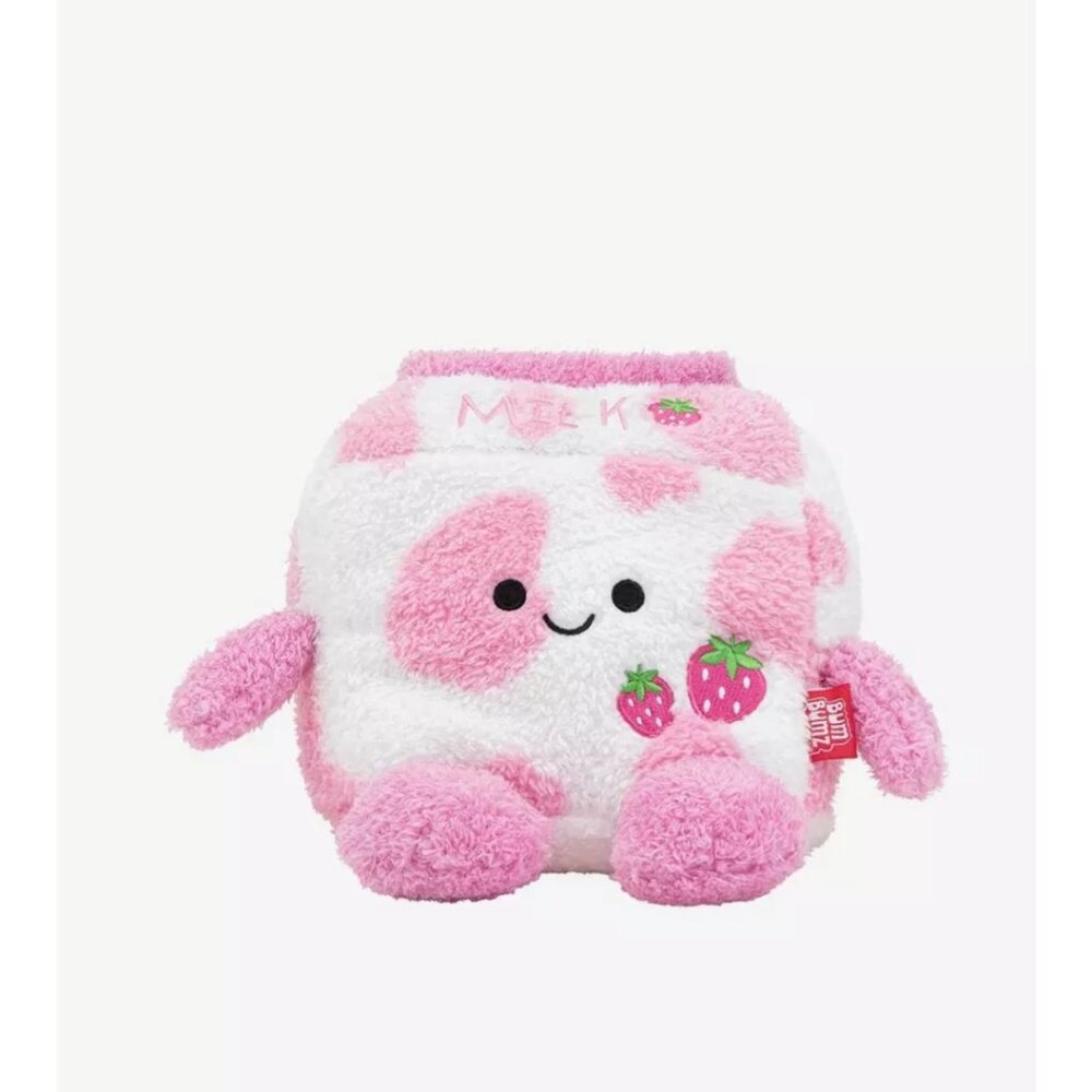 BumBumz Sunday Strawberry Milk Plush- 7.5" NWT